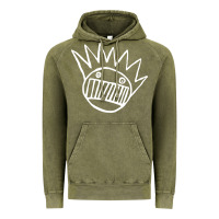 Vintage Olive ween Vintage Hoodie - PixelWave
