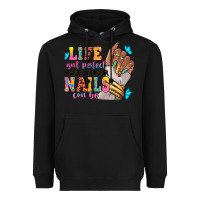 Black Life isn't perfect but your nails can be Heavyweight Hoodie - RanaPortraitStore
