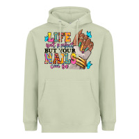 Matcha Life isn't perfect but your nails can be Heavyweight Hoodie - RanaPortraitStore