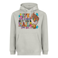 Moon Dust Life isn't perfect but your nails can be Heavyweight Hoodie - RanaPortraitStore