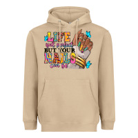 Mushroom Life isn't perfect but your nails can be Heavyweight Hoodie - RanaPortraitStore