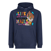 Navy Life isn't perfect but your nails can be Heavyweight Hoodie - RanaPortraitStore