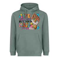 Sage Life isn't perfect but your nails can be Heavyweight Hoodie - RanaPortraitStore