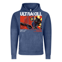 Vintage Denim the merch ultrakill 1 Vintage Hoodie - PixelWave