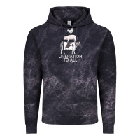 Cloud Black liberation to all vegan vegetarian food animal love Vintage Hoodie - PixelWave
