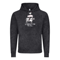 Vintage Black liberation to all vegan vegetarian food animal love Vintage Hoodie - PixelWave