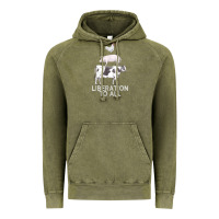 Vintage Olive liberation to all vegan vegetarian food animal love Vintage Hoodie - PixelWave