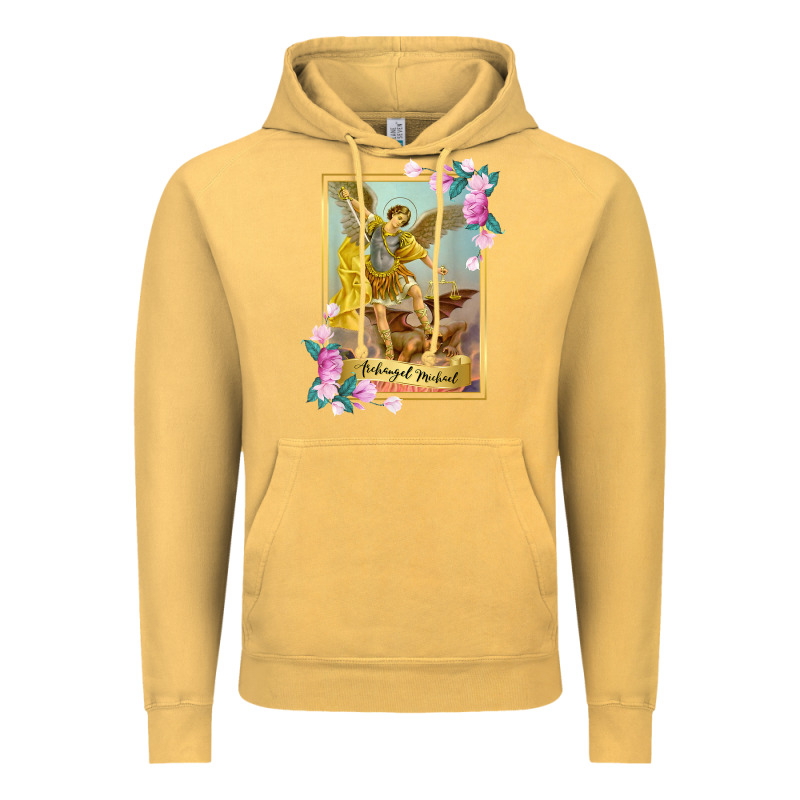 St Michael The Archangel - Protector Catholic Church Angel Vintage Hoodie by PixelWave | Teevron