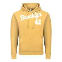 Vintage Mustard brooklyn 42 Vintage Hoodie - PixelWave
