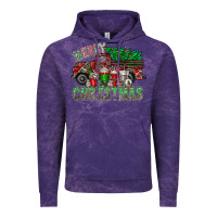 Cloud Purple merry christmas  truck Vintage Hoodie - CowhideDigitalArt