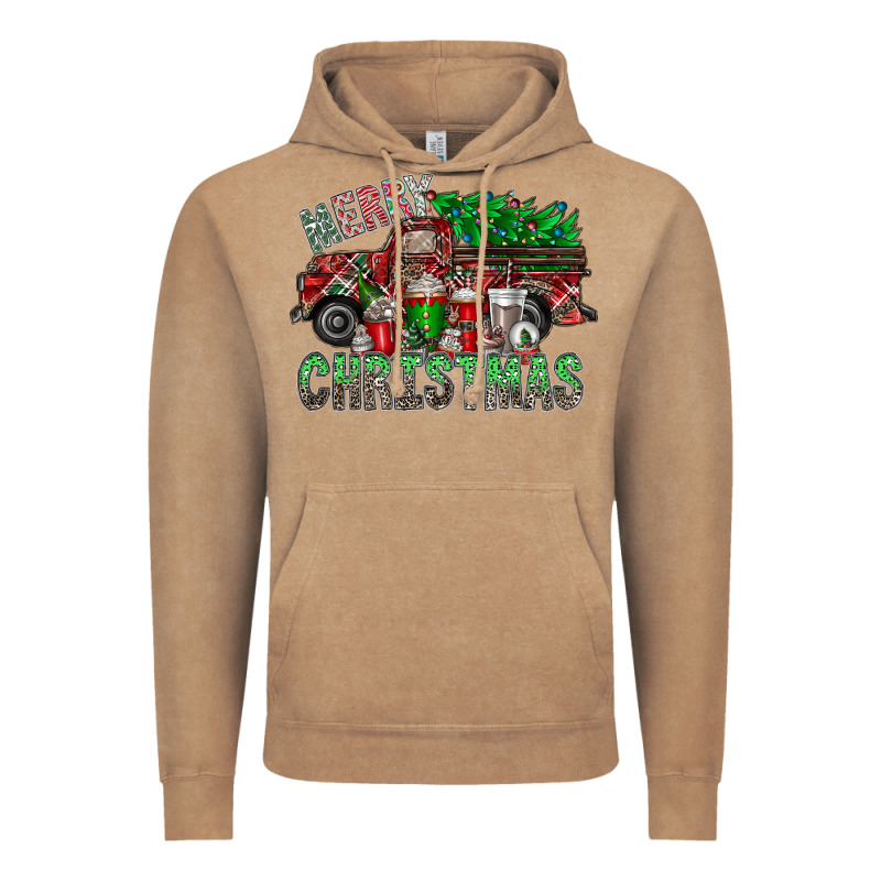 Merry Christmas  Truck Vintage Hoodie by CowhideDigitalArt | Teevron
