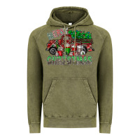 Vintage Olive merry christmas  truck Vintage Hoodie - CowhideDigitalArt