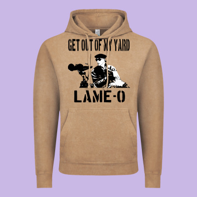 Get Out Of My Yard Lame O The Burbs Quote The Burbs Vintage Hoodie Designed By Craftify