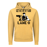 Vintage Mustard get out of my yard lame o the burbs quote the burbs Vintage Hoodie - Craftify