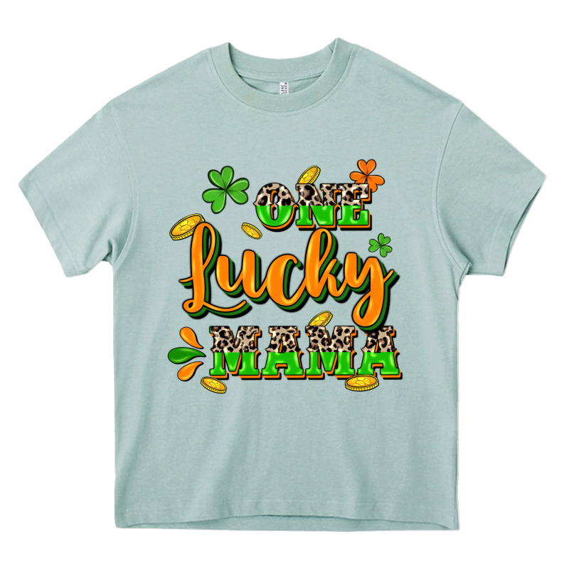 One Lucky Mama St. Patrick's Day Heavy Core Tee by CowGirlArtShop | Teevron