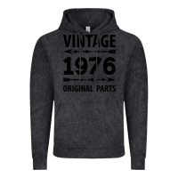 Vintage Black VINTAGE 1976 ORIGINAL PARTS Vintage Hoodie - Craftify