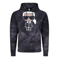 Cloud Black KARLS LAGERFELDS Vintage Hoodie - Craftify