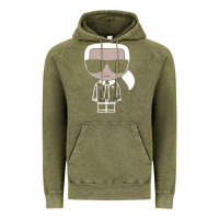 Vintage Olive KARLS LAGERFELDS Vintage Hoodie - Craftify