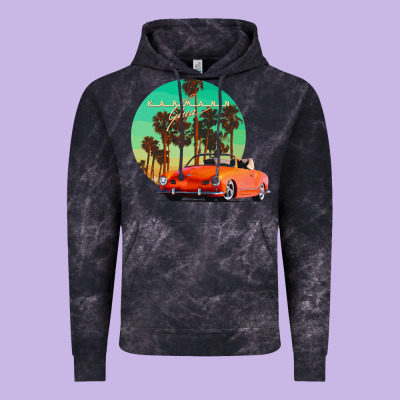 Karmann Ghia Sunset Palm Love Quote Vintage Hoodie Designed By Craftify