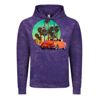 Cloud Purple karmann ghia sunset palm love quote Vintage Hoodie - Craftify