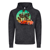 Vintage Black karmann ghia sunset palm love quote Vintage Hoodie - Craftify
