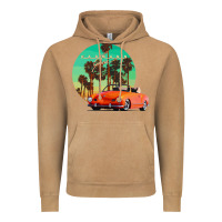 Vintage Camel karmann ghia sunset palm love quote Vintage Hoodie - Craftify