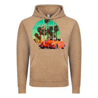 Vintage Coffee karmann ghia sunset palm love quote Vintage Hoodie - Craftify