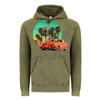 Vintage Olive karmann ghia sunset palm love quote Vintage Hoodie - Craftify