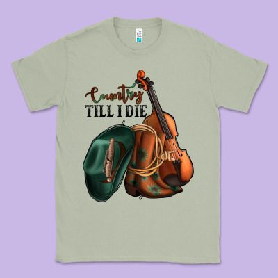 Country Till I Die Classic Tee Designed By Jasminsmagicworld