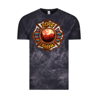 Cloud Black Western Firefighter Symbol Vintage Tee - RanaPortraitStore