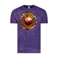 Cloud Purple Western Firefighter Symbol Vintage Tee - RanaPortraitStore