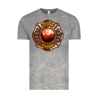 Cloud Rock Western Firefighter Symbol Vintage Tee - RanaPortraitStore