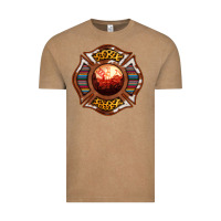 Vintage Coffee Western Firefighter Symbol Vintage Tee - RanaPortraitStore
