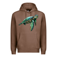 Chestnut sea turtle Premium Hoodie - Artiststas