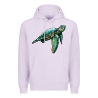 Lilac sea turtle Premium Hoodie - Artiststas