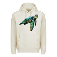 Oatmeal Heather sea turtle Premium Hoodie - Artiststas