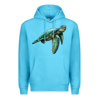 Ocean Blue sea turtle Premium Hoodie - Artiststas