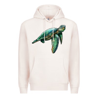 Pale Pink sea turtle Premium Hoodie - Artiststas