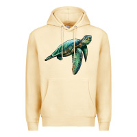 Pina Colada sea turtle Premium Hoodie - Artiststas