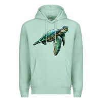 Seafoam sea turtle Premium Hoodie - Artiststas