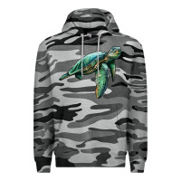 Slate Camo sea turtle Premium Hoodie - Artiststas