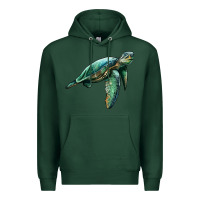Sports Green sea turtle Premium Hoodie - Artiststas