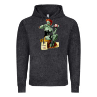 Vintage Black Zombie Pin Up Girl Halloween Vintage Hoodie - Craftify