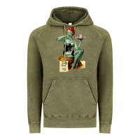 Vintage Olive Zombie Pin Up Girl Halloween Vintage Hoodie - Craftify