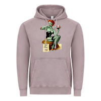 Vintage Zinc Zombie Pin Up Girl Halloween Vintage Hoodie - Craftify