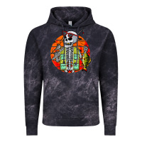 Cloud Black skeleton fishing lover moon halloween costume fish Vintage Hoodie - Craftify