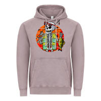 Vintage Zinc skeleton fishing lover moon halloween costume fish Vintage Hoodie - Craftify