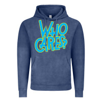 Vintage Denim who cares Vintage Hoodie - Craftify