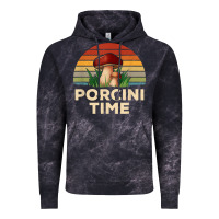Cloud Black vintage sunset porcini mushroom hunting boletus edulis t shirt Vintage Hoodie - Craftify