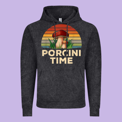 Vintage Sunset Porcini Mushroom Hunting Boletus Edulis T Shirt Vintage Hoodie Designed By Craftify